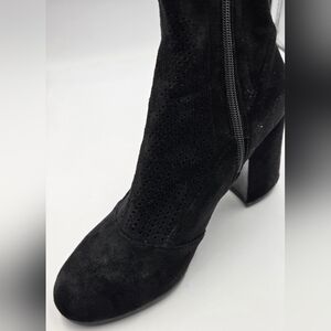 NWT Silent D blackstretch knee high perforated boots